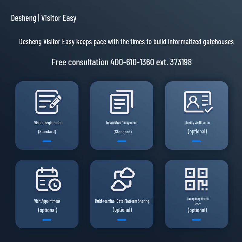 Tecsun TSV-X7 Smart Visitor Management System CN plug (adapter included)