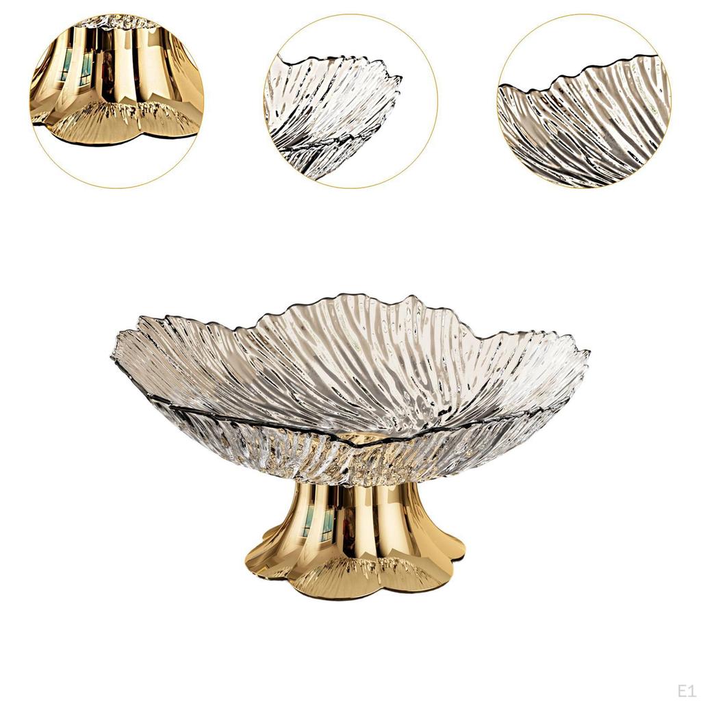 Fruit Bowl with Pedestal, Tray, Practical And Portable, Modern Centerpiece for Storing Snacks,
