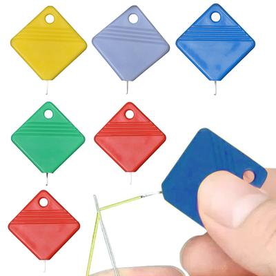 10Pcs Needle Threaders for Hand Sewing Square Needle Threading Helper Easy Threading Tool Fits Most Needle Sizes for Sewing Lovers