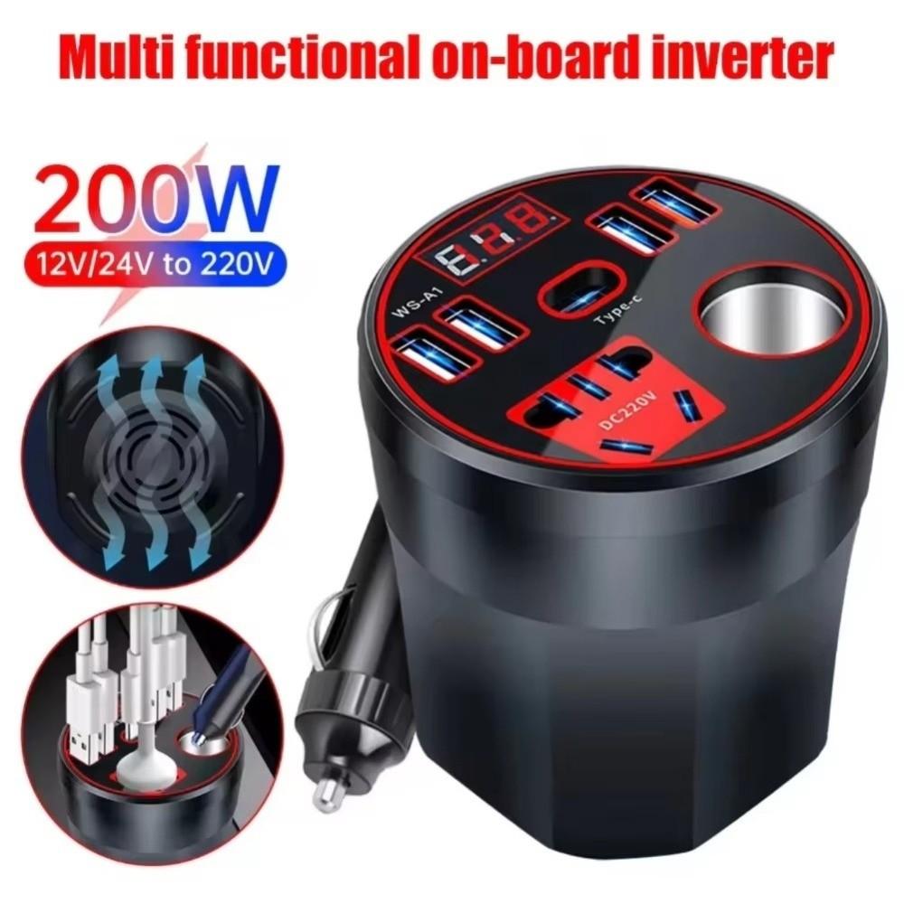 High Power Car Inverter 12V/24V To 220V Car Power Converter Multifunction Power Adapter