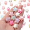 50pcs/lot Acrylic Beads Star Beads Jelly Color Big Hole Spacer Beads for Jewelry Making DIY Bracelet Necklace Accessories Gifts