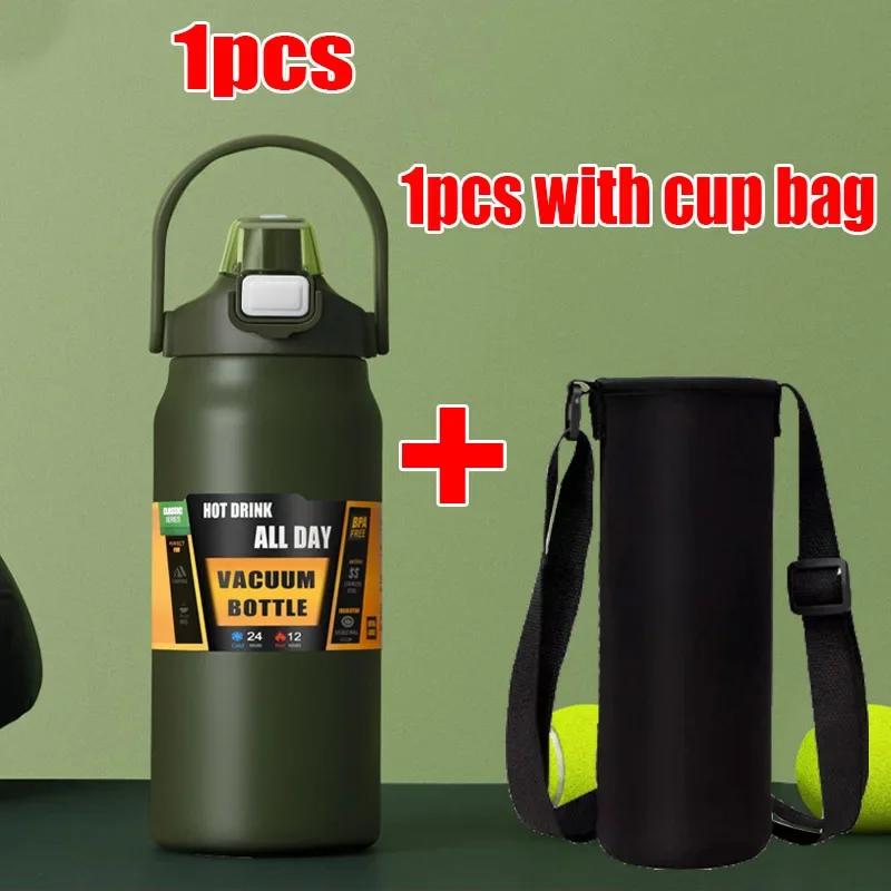 1500ML Stainless Steel Thermo Bottle Portable Thermos Large Capacity Thermo Water Bottle Tumbler Thermoses Outdoor Vacuum Flasks