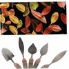Set of 5 Stainless Steel Palette Knives, Cake Spatulas, Feather Leaf, Chocolate, Mousse, Baking Utensils