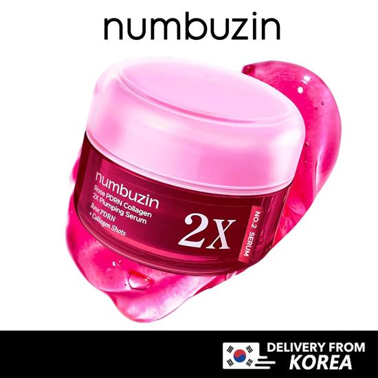Numbuzin No.2 2X Serum Rose PDRN Collagen 2X Plumping Serum 30ml