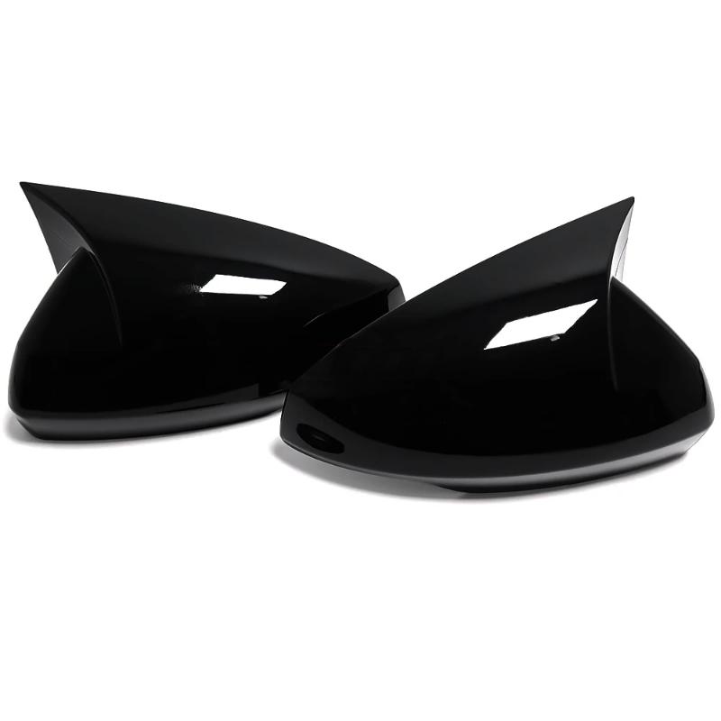 For Volkswagen VW POLO 2018- Car Rearview Side Mirror Cover Sticker Wing Cap Exterior Door Rear View Case Trim Carbon Fiber