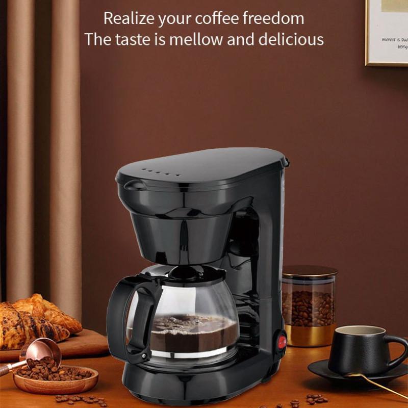 750ML Large Capacity Espresso Machine Household Office Thermal Insulation Coffee Maker Automatic Drip Coffee Machine