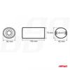 Exhaust Muffler Tip Stainless Steel Mt 006 Chrome Amio-01306