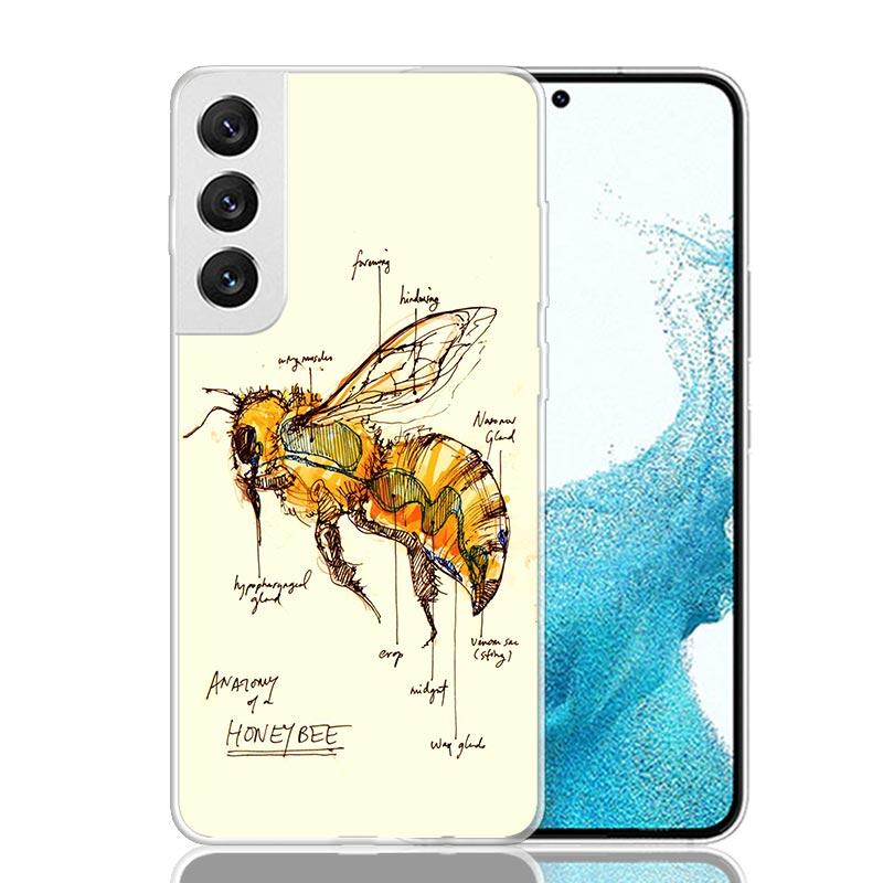 Bugs Bees Scientific Decomposition Phone Case For Samsung Galaxy S26 S25 Edge S24 S23 FE S22 Ultra S21 Plus S20 + Fundas Cover C