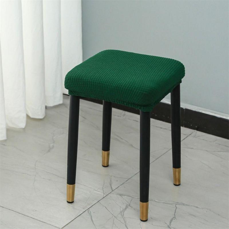 Plaid Square Seat Cover Thickened Chair Cover Small Stool Cover  Household