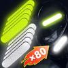 80-10PCS Car Helmet Safety Reflective Warning Stickers High Visibility Reflector Tape for Night Walking Riding Warning Stickers