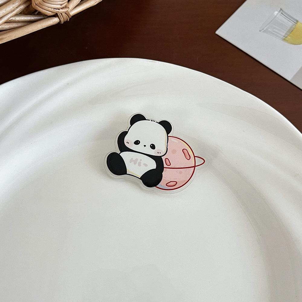 Ladies Chinese Style Panda Brooch Cute Cartoon Pin Accessory