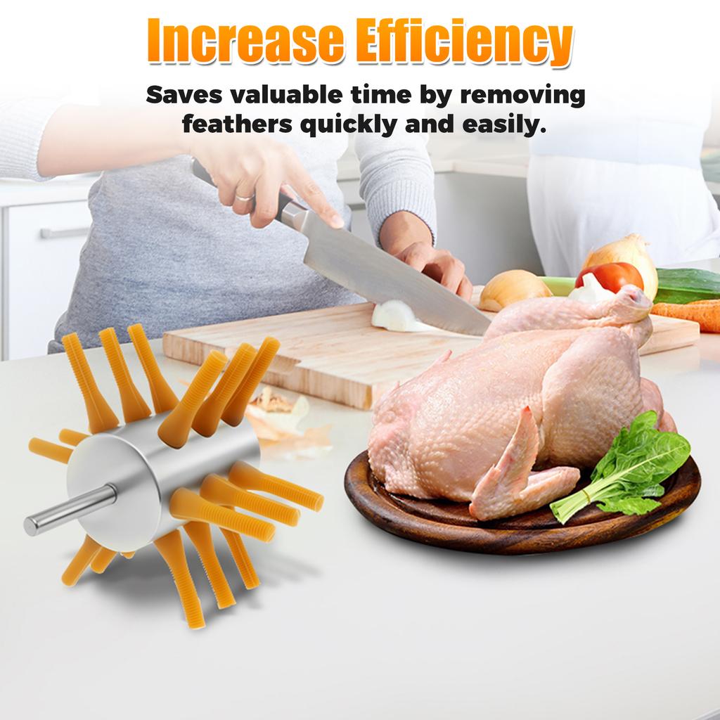Stainless Steel Poultry Plucker Time Saving Solid Chicken Plucker Machine Versatile Poultry Depilation Machines Defeathering