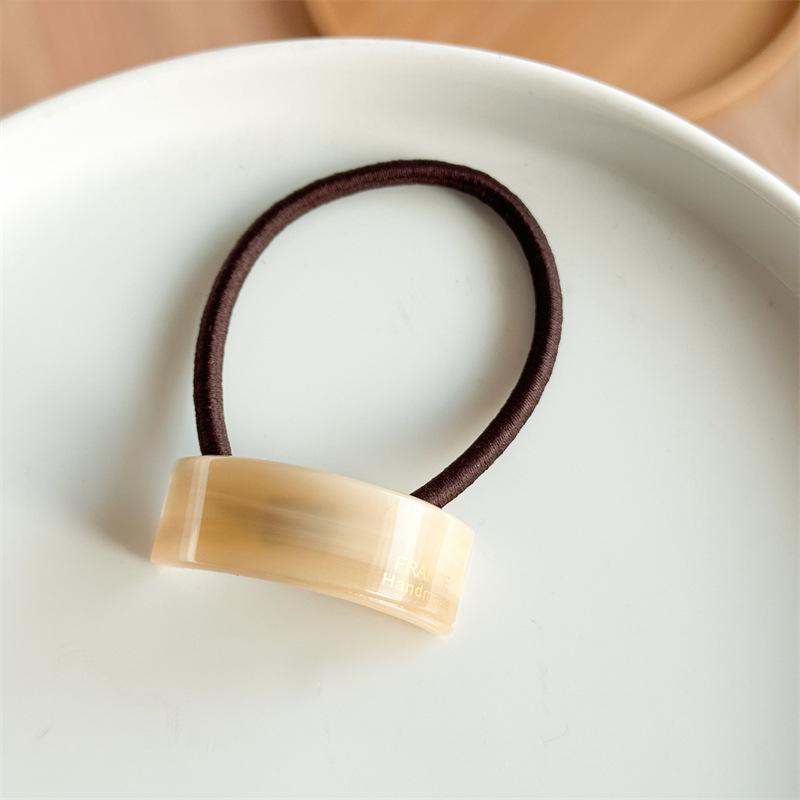 Korean Acetic Acid Hair Ropes Fashion Simple Print Elastic Scrunchies Rubber Band Girl Hair Accessories Ponytail Headwear