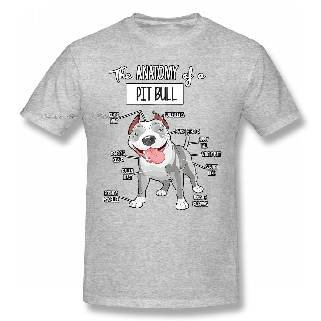 Anatomy Of A Pitbull Dog Saving T Shirt Men High Quality Cotton Summer T-shirt Short Sleeve Tshirt Brands WoMen Tee Top Gift
