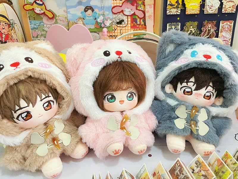 AXLUCE - Plush clothes - Kigurumi - Plush toys - Clothes - 20cm - Doll (Cat (Beige))