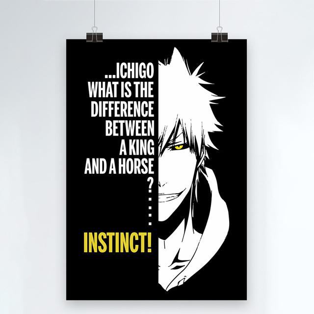 Japanische Anime-Wandkunst, BLEACH, Leinwandgemälde, Kurosaki-Poster, Drucke für Wohnzimmer, Jungenschlafzimmer, Heimdekoration, ohne Rahmen