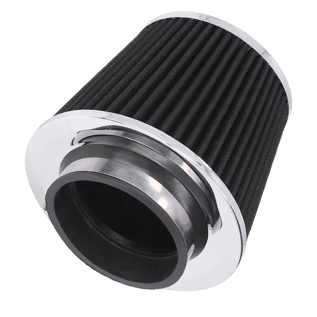 High Flow Air Intake Filter Clamp On Design Washable Steel Nonwoven Fabric Universal for Car