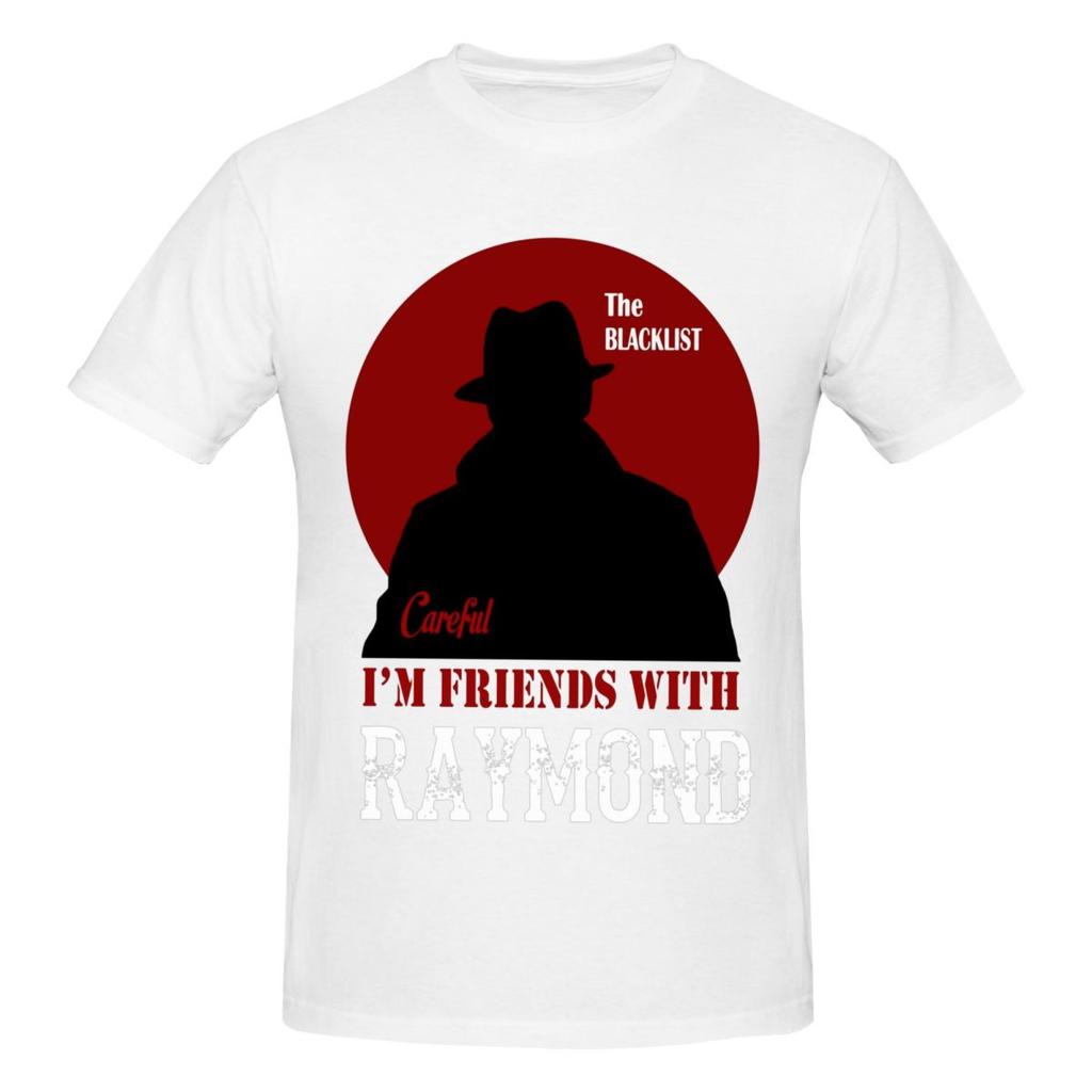 Unisex The Blacklist Raymond Red Reddington Retro T-Shirt Vintage Oversized Rundhals Baumwolle Individuell Ärmel T-Shirt