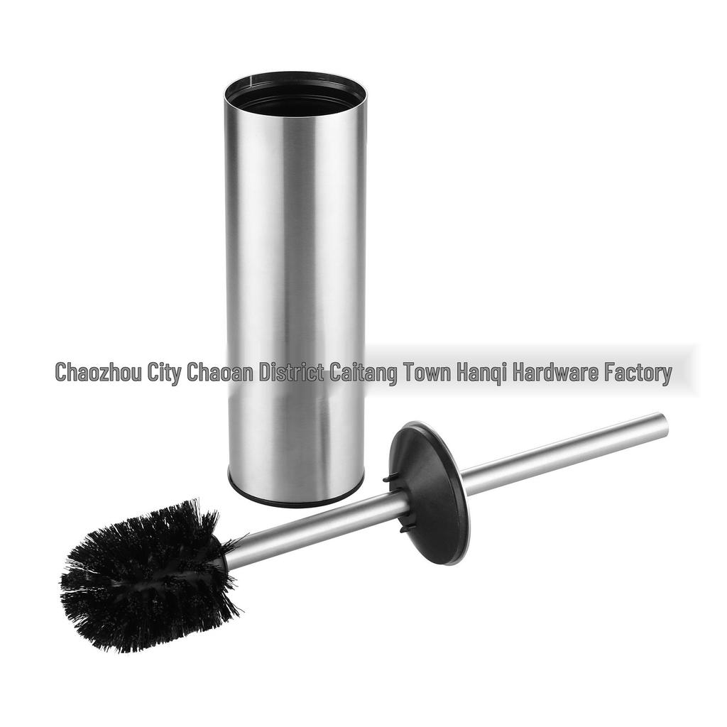 Stainless Steel Toilet Brush, Detachable & Washable, Wall-Mountable & Floor-Standing, Long Handle for Bathroom Use.