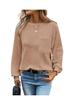 2026 Waffle Knit Round Neck Pocket Casual Loose T-shirt - TikTok Trendy