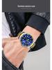 Men's Business Series Stainless Steel Watch with Calendar & Rotatable Bezel - Waterproof Quartz Dial