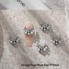 Retro Pearl Butterfly Nail Art: Baroque Rhinestone Jewelry
