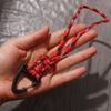Parachute Cord Carabiner Woven Paracord Keychain Nylon Lanyard Hand-Woven Starp Backpack Key Ring