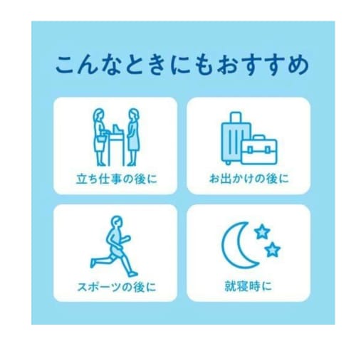 [Bulk Purchase] Megurism Carbonated Soft Foot Pack, Lavender Mint Scent, Set of 3, Kao, Menthol, Refreshing Carbonated Foot Sheets