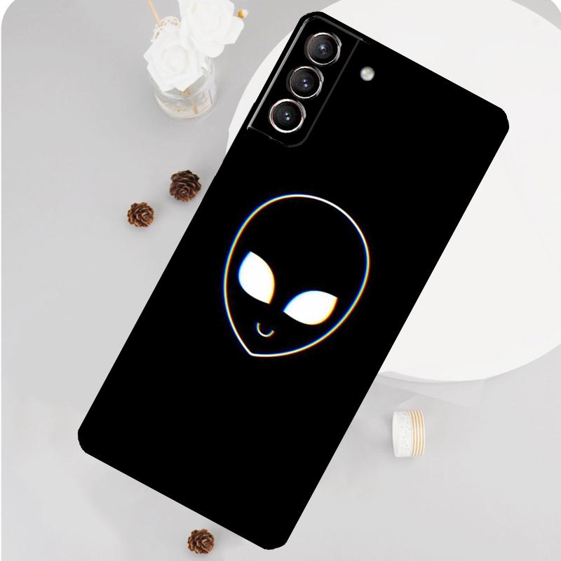 

Cartoon Space Alien UFO Phone Case For Samsung Galaxy S26 S23 Ultra S20 S21 S22 S24 S25 Plus S10 S25 FE Funda Cover Galaxy S21Ultra