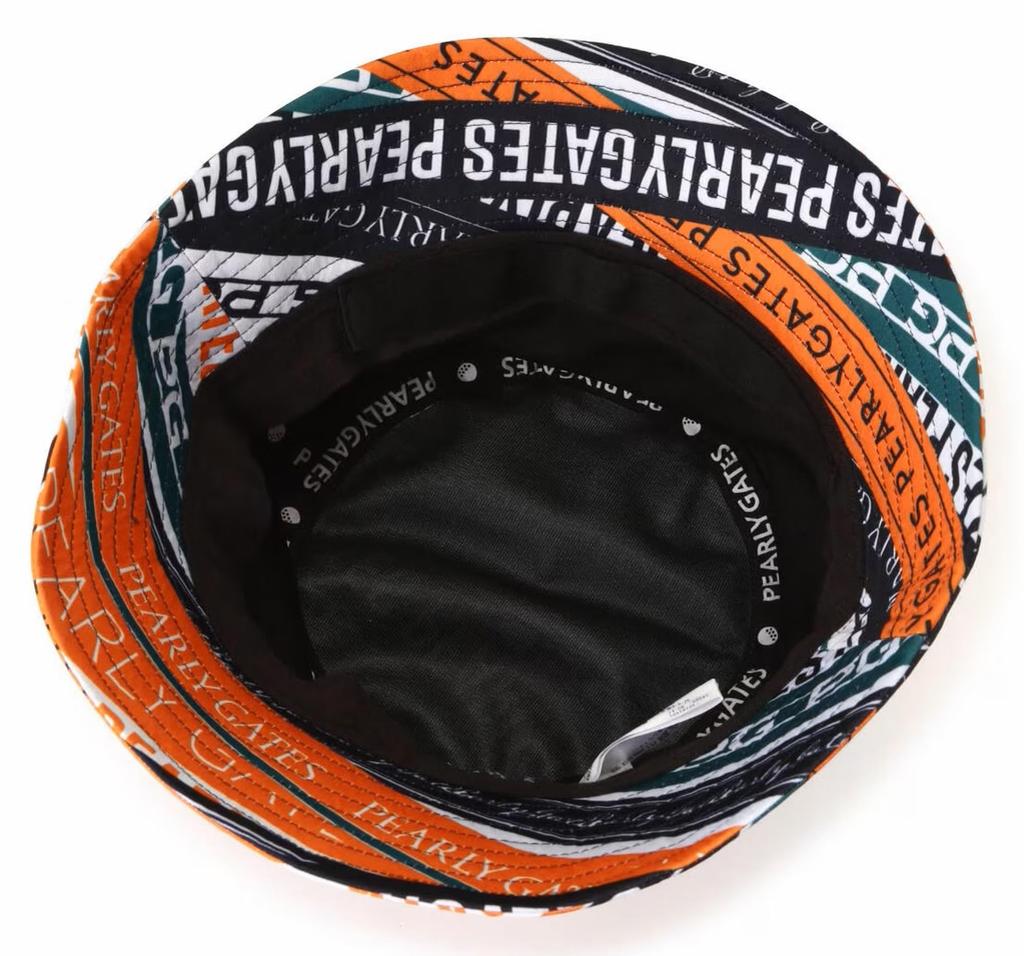Unisex Bucket Hat Ribbon Golf Hat FR [PEARLY GATES] (Logo Pattern) / / 053-4287005 151_Orange
