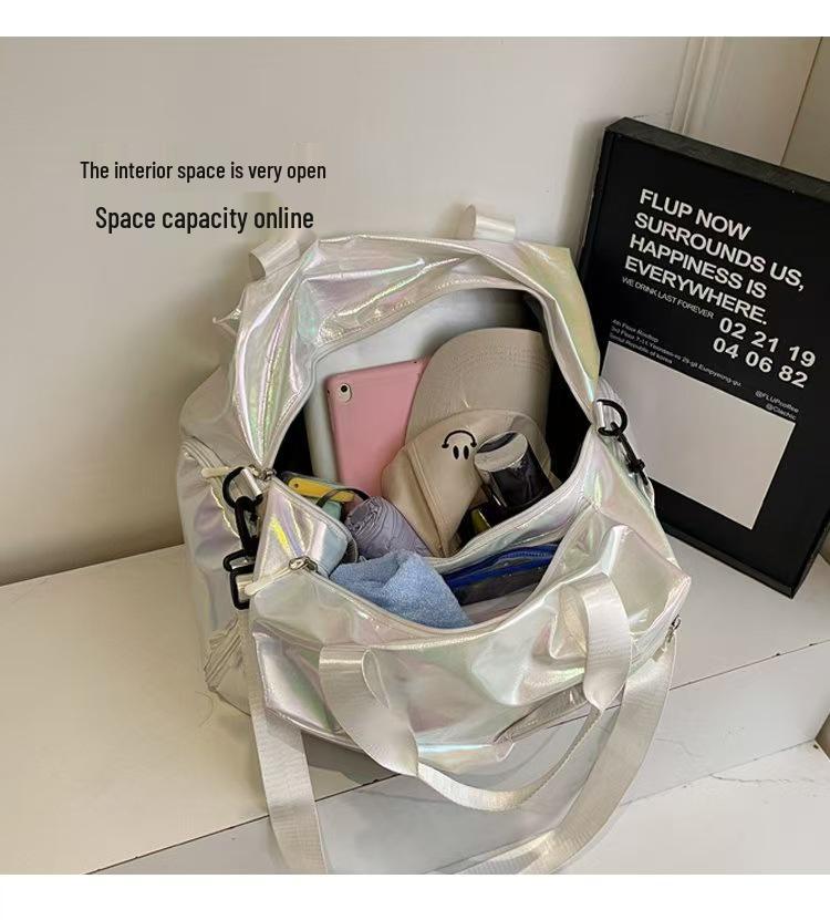 Water-Repellent Travel Bag with Wet/Dry Separation, Large Capacity, Portable, Features Independent Shoe Compartment
