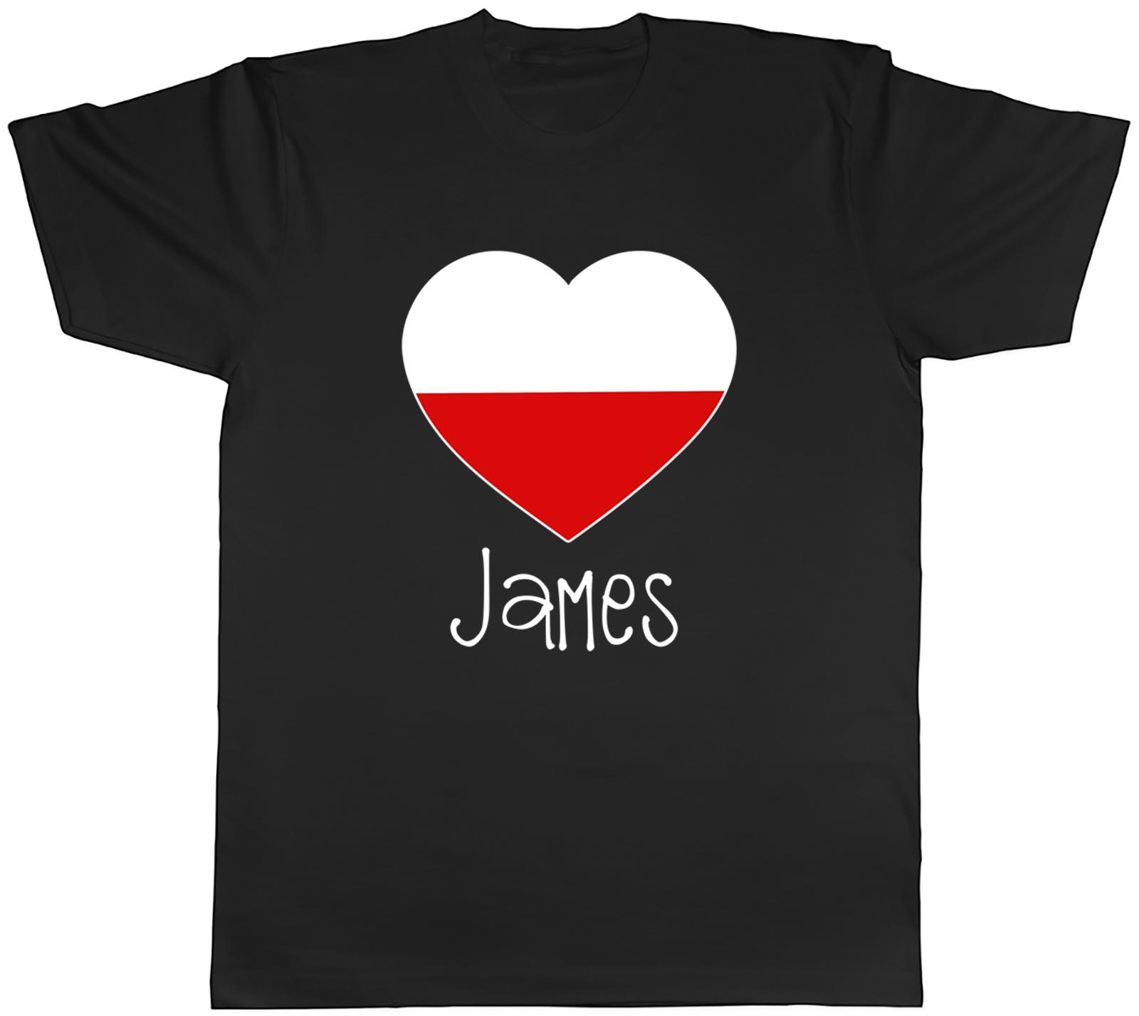 Personalised Love Poland Football Fan Supporter Mens TShirt Tee Gift Top S