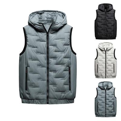 Thick Vest Men Fashion Warm Vests Sleeveless Jacket Coat Solid Color Waistcoat