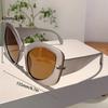 Stylish Oversized Sunglasses Women  New Irregular Rim Outdoor Shades for Travelling Trendy Design Anti-UV Sun Glasses