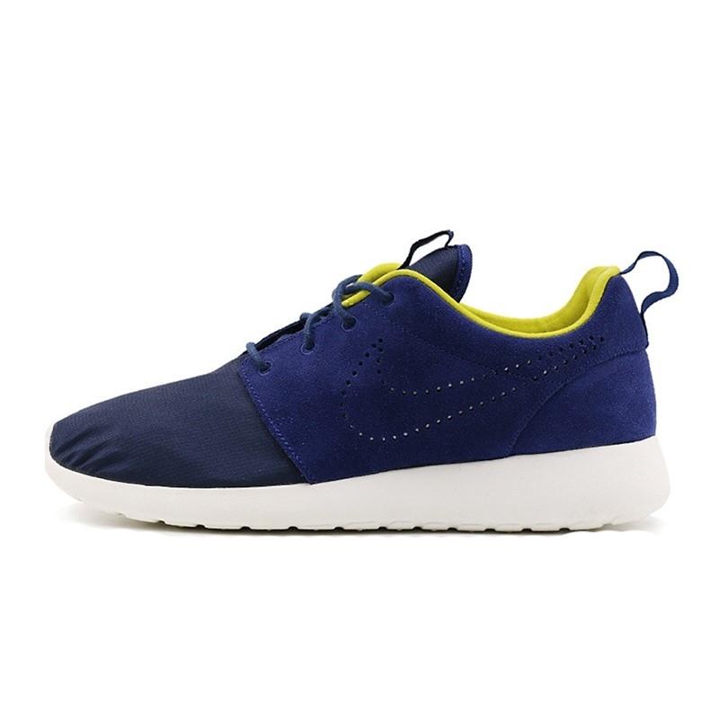 

Nike Roshe Run Prm Удобные Простые Нескользящие Износостойкие Низкие Кроссовки для Бега Мужские кроссовки Синие 525234-403 42