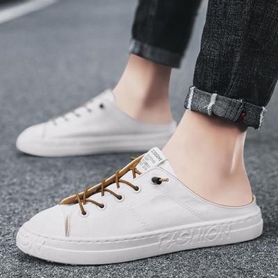 Slippers For Men Canvas Slip-resistant Shoes Outdoor Elegant Sandals Man Cheap Stylish Hot Trend 2025 Low Price Fashion Adult