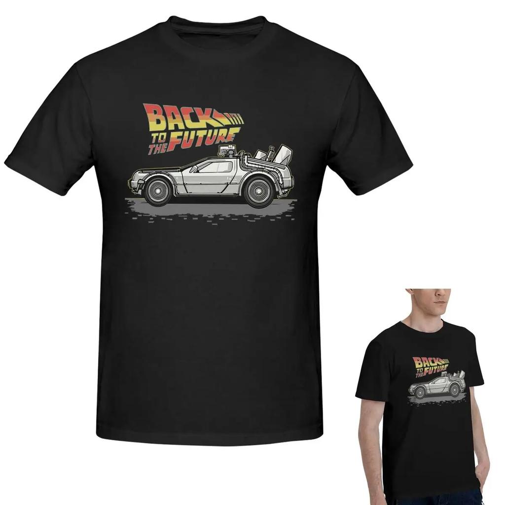 100 Cotton Back To The Future Tshirt Unisexs Classic Oversized T Shirt Unisex Round Neck Summer Shirts Tops S6xl