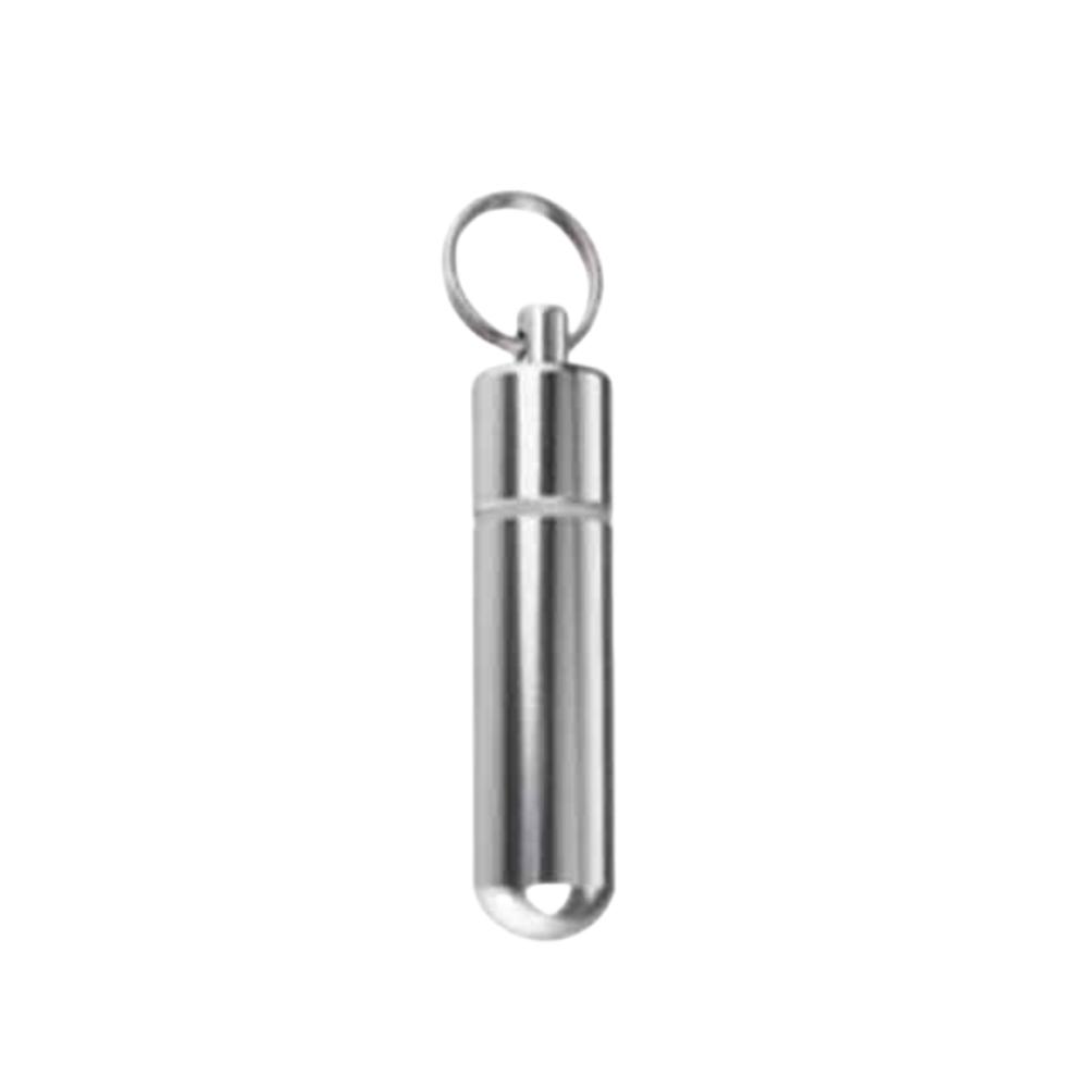 

Алюминиевый брелок-медальница, карманный дизайн, портативный контейнер для таблеток, легкий, с подвесной пряжкой