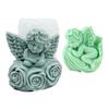 Rose Angel Baby Candle Mould Heat Resistant Silicone for Craft Handmade Candle Soap Chocolate Making