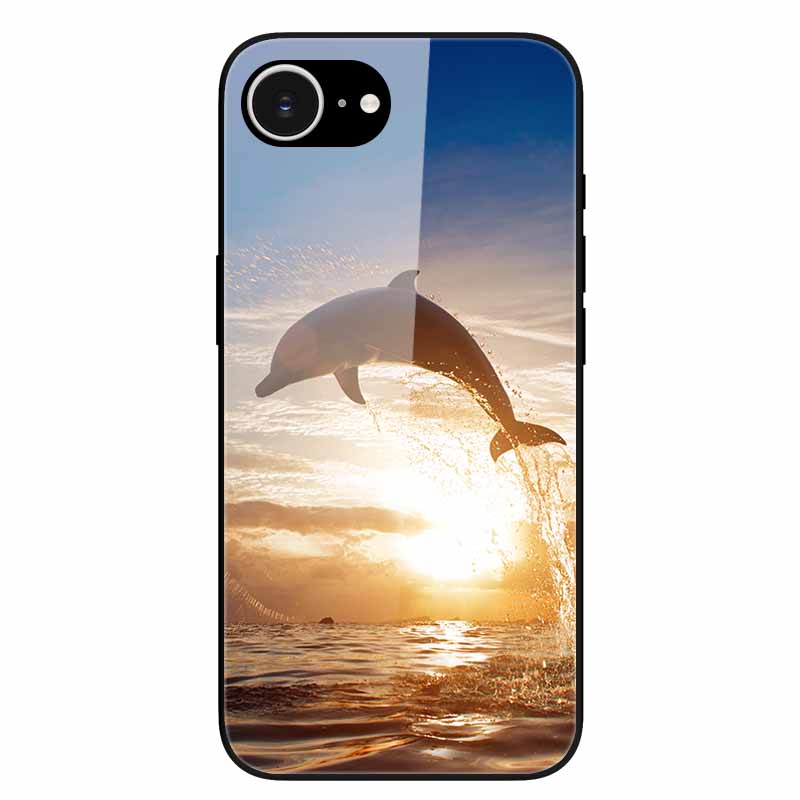 For iPhone 16E 2025 Case Black Bumper Tempered Glass Hard Phone Cases for iPhone16e 16e Back Cover for iPhoneSE SE 2025 Cool New