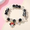 Sanrio Cinnamoroll Crystal Beaded Bracelet - Handmade Cartoon Gift for Female Students, Friends, and Couples.
