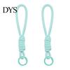 High Elasticity Rope Strap 2Pcs Braided Pendant Lightweight High-Elastic Keychain Holder with Soft Touch Wrist Reinforced Knot Design Macaron