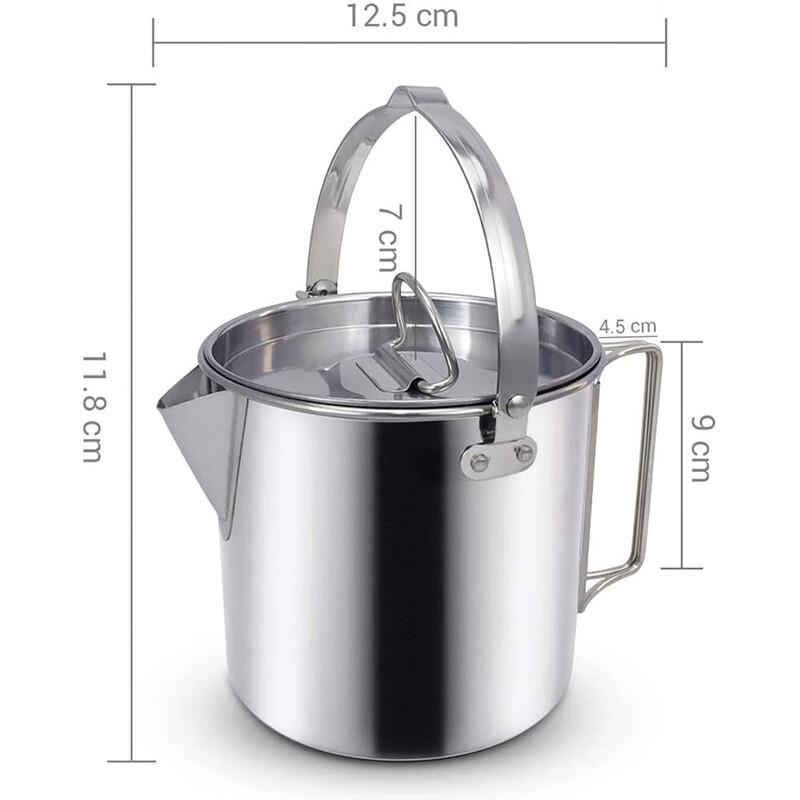 Zhichu 1.2L Stainless Steel Camping Kettle