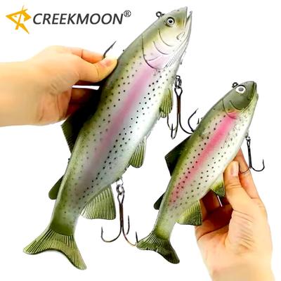 Soft Deep Sea Bait Trout Jig Head PVC Fishing Lures 135g 400g Swimming T Tail Silicone Lure Artificial Baits Swimbait Wobblers 260319