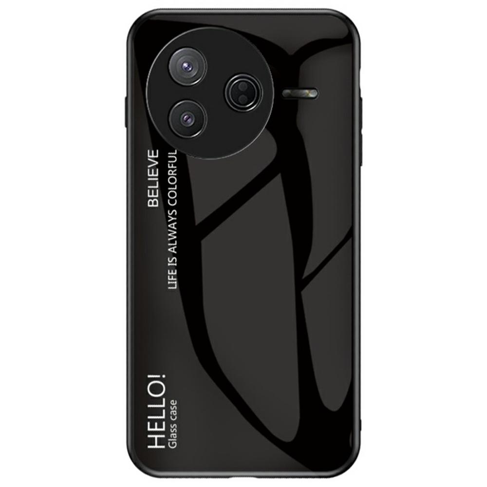 Pro Xiaomi Poco F7 Pro 5G/Redmi K80 5G Pouzdro Proti poškrábání Tvrzené sklo+PC+TPU Kryt na telefon