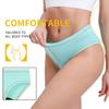 European and American teenagers cute multi-color sustainable washed menstrual underwear solid color menstrual leak-proof aunt pants women