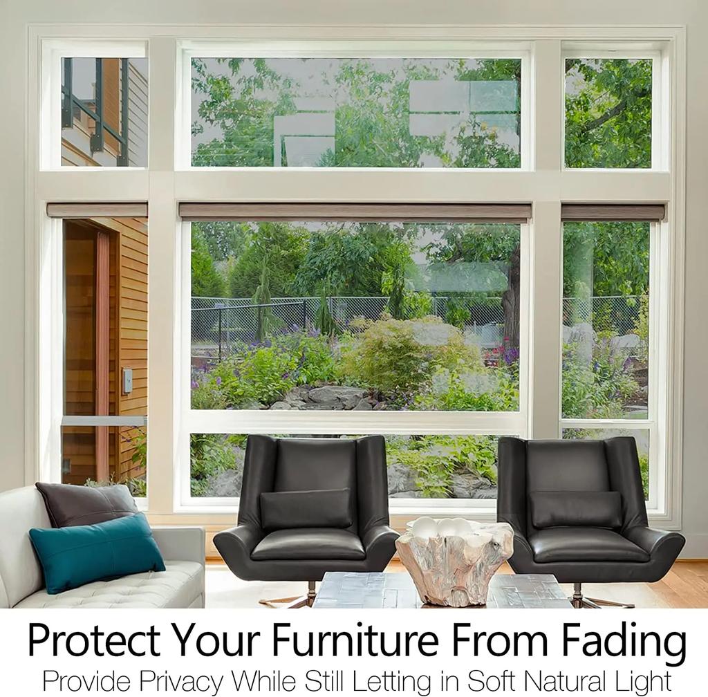 Privacy Window Film One Way Mirror Glass Tint Heat Regulation Sun Uv Blocking Sliding Door Reflective Self Adhesive For Home X