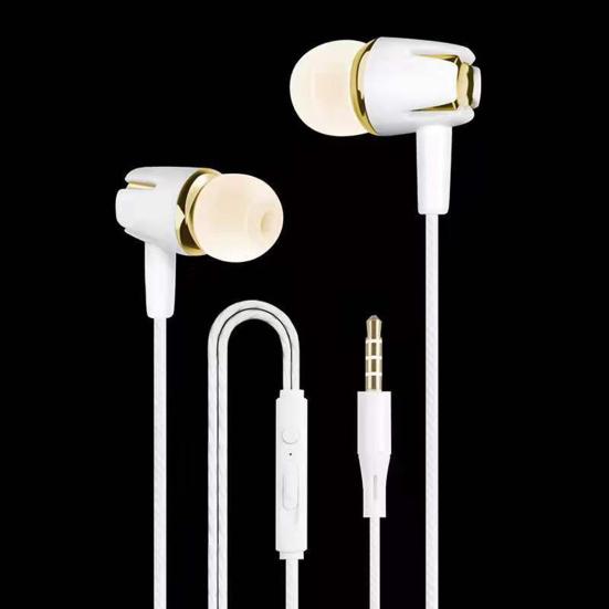 Sport Earbud with Microphone Anti-interference Noise Reduction Stereo Surround Heavy Bass Music Player Stable Signal 3.5mm Wired In-ear Earphone