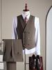 Modal Wool High-End Suit Set - Formal, Machine Washable, Linen Lined, Ideal for Weddings and Business.