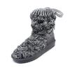 Knitted Woolen Snow Boots Women  Winter Creative Korean Plush Fashion Cotton Shoes Trend Anti Slip Warm Flat Casual Shoes